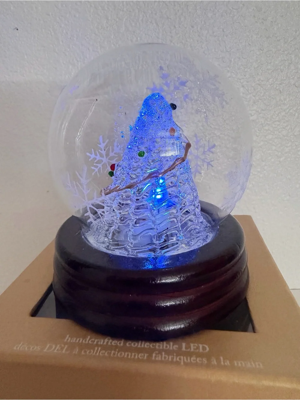 Pier 1 Handcrafted LED Christmas Tree Globe